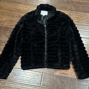 Kendall & Kylie Black Teddy Jacket